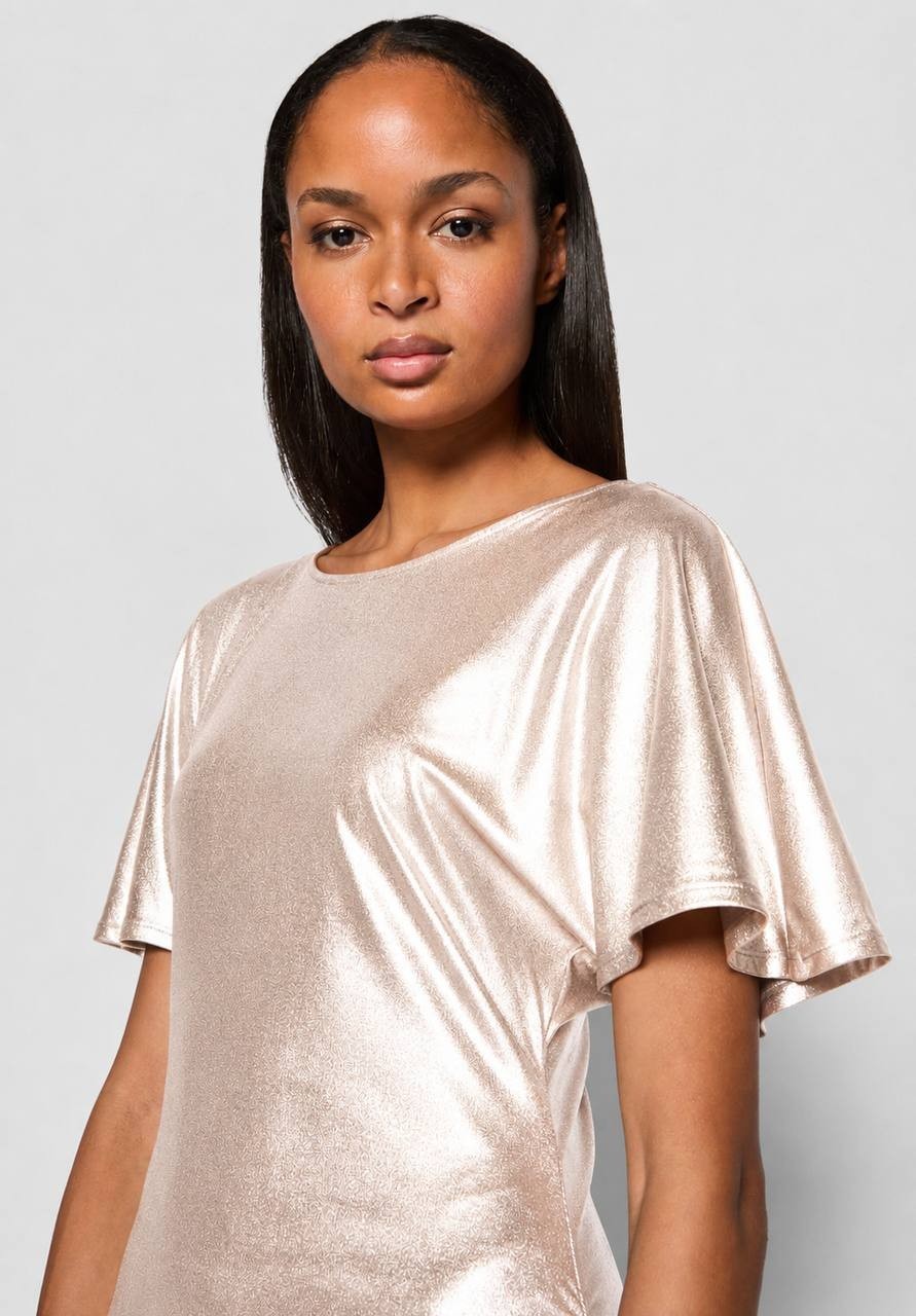 BOSS ECRYSTAL Cocktail Party Dress Beige S NWT $149