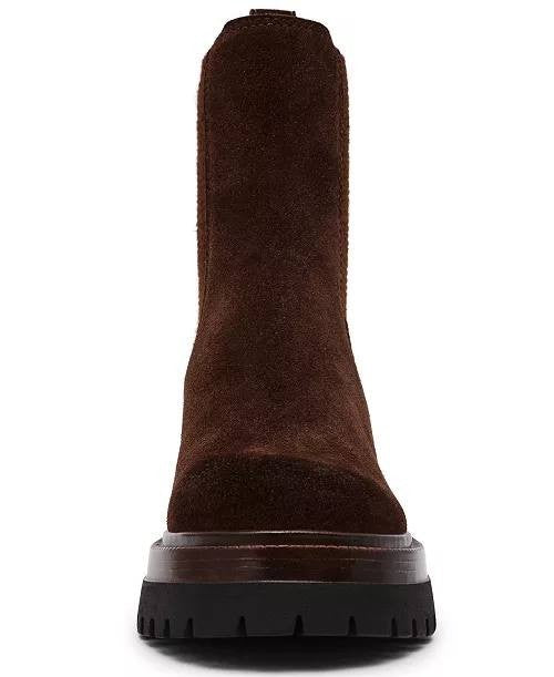 Steve  Madden  Chelsea  Booties  Brown  Suede  6.5  New  With Box  $149