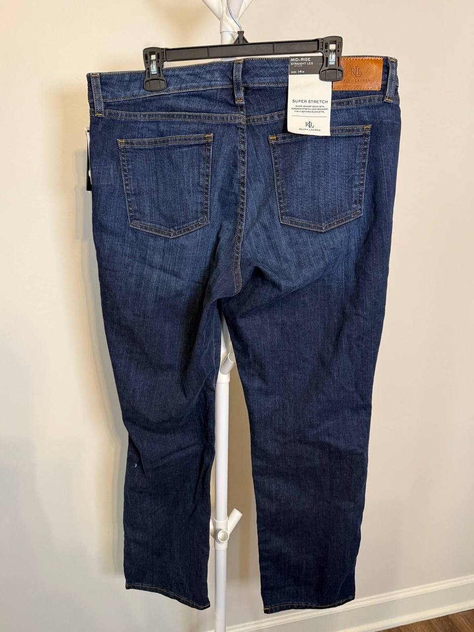 Lauren Ralph Lauren Plus Size Stretch Denim Straight Jeans – Size 14– NWT – $125