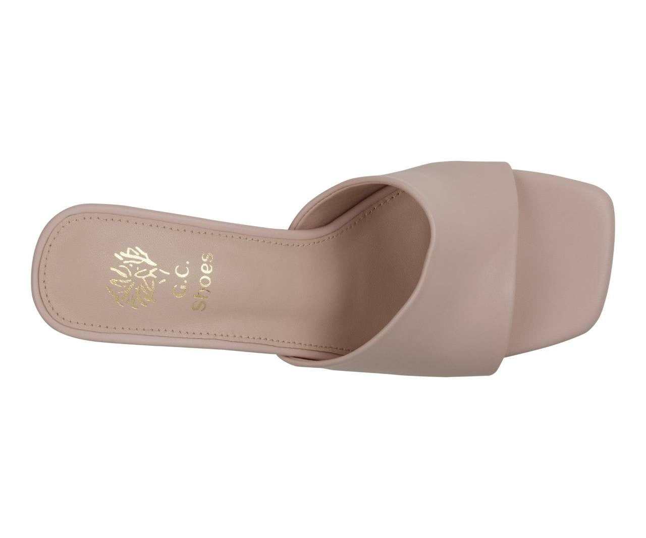 G.C. Shoes Soho Sandals 7.5 Nude Vegan Leather NIB [minor flaw] msrp$59.99