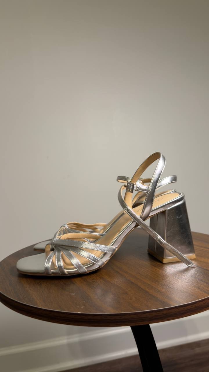 Jewel  Badgley  Mischka  Dress  Sandals  Silver  7.5  New  $119