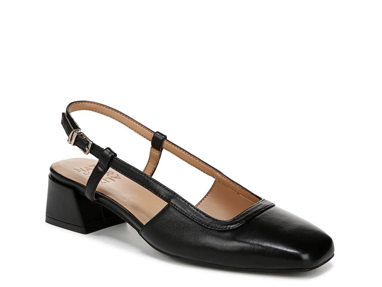 Naturalizer Helena Slingback Pumps 8W Black Heels New in Box
