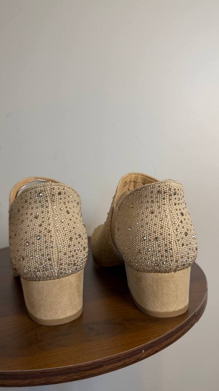 Kenneth Cole Reaction Side EZ Booties 5.5M Warm Taupe Knit Slip‑On NIB msrp$99