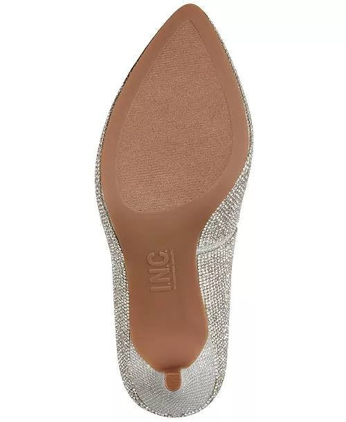 I.N.C.  International  Concepts   Pumps  Silver  Crystal  9.5M  New  $89.90