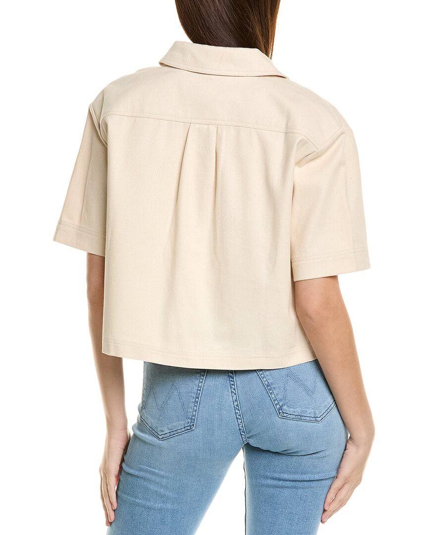 1.STATE Cropped Jacket – White Swan / Neutral – Size L – NWT