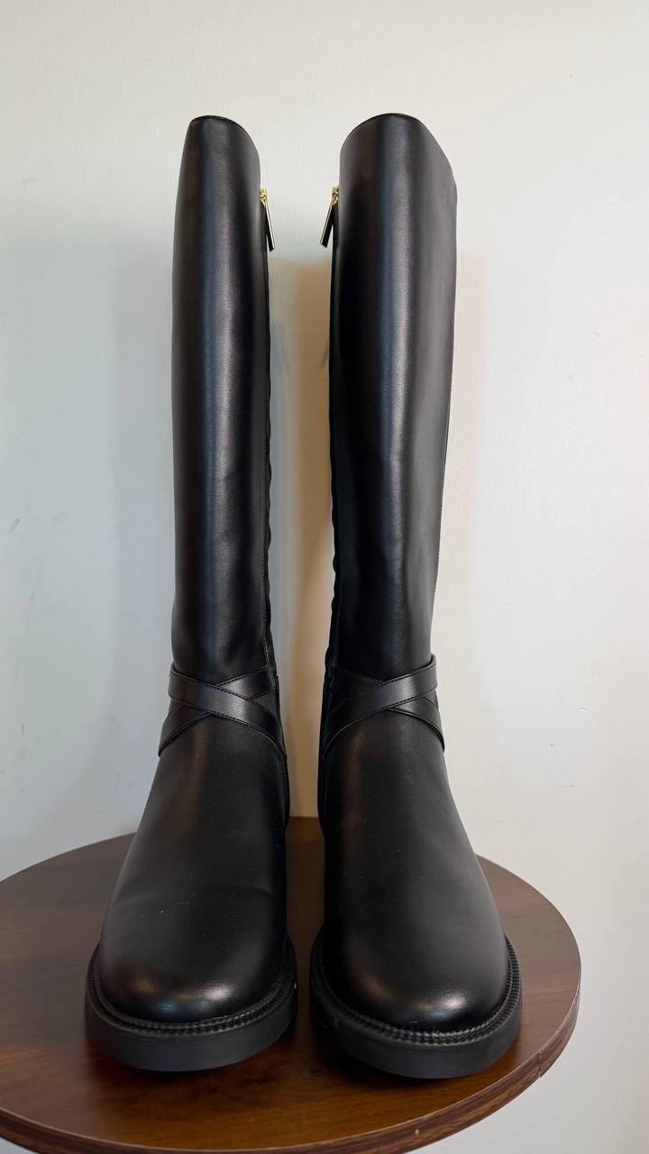 Michael Kors SG224F Women’s Knee‑High Boots Black 9.5M Manmade $195 NWOB