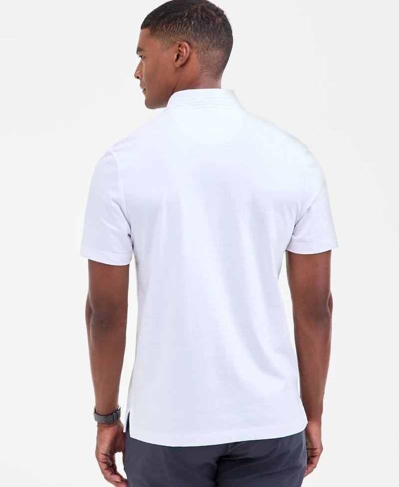 Alfani Men’s Regular‑Fit Mercerized Polo Shirt White XXL Cotton $60 NWT