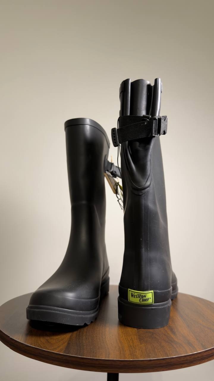 Western  Chief  Rain  Boots  Black  9  New  $55