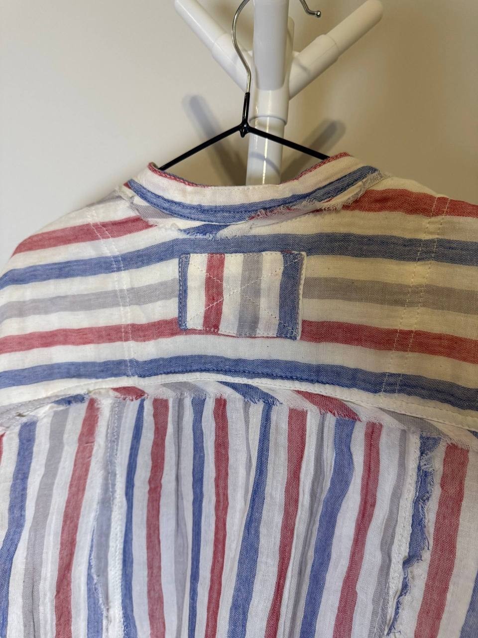We The Free Valley Stripe Double Cloth Button‑Up Shirt – Ivory – S – NWT – $128