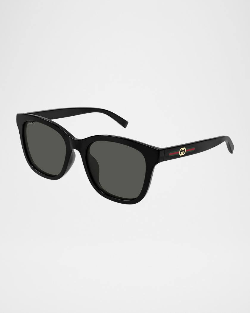 Gucci  Women’s  Acetate  Square  Sunglasses  Black  OS  NWT  $305