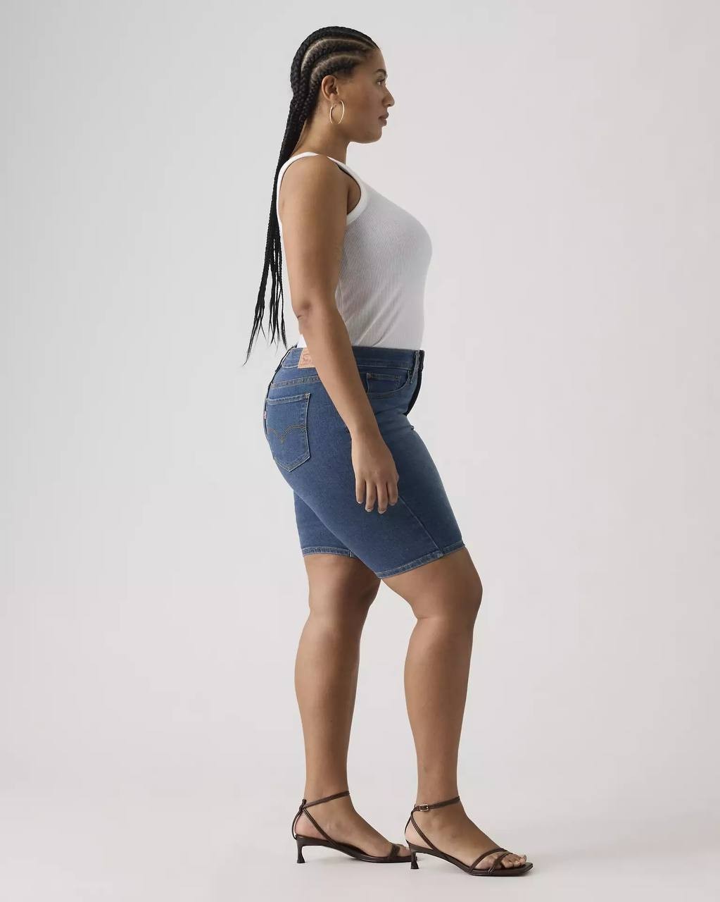 Levi’s Shaping Bermuda Shorts Dark Wash Size 16W NWT $49.50