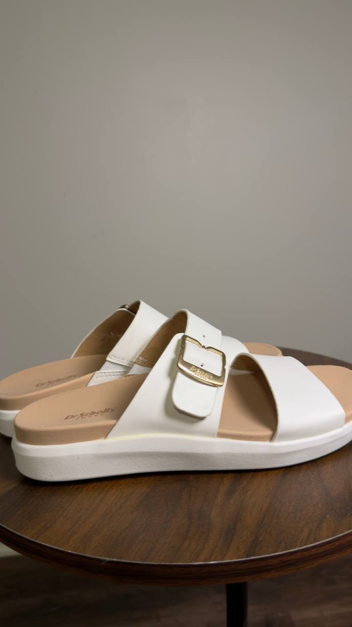 Dr. Scholl’s  Slide Sandals  White  6M  New  $45.95