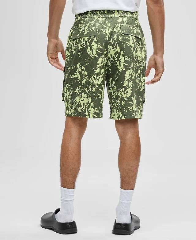 Mode of One Men’s Abstracted Floral Printed 9" Cargo Shorts Regular Fit L $59.50