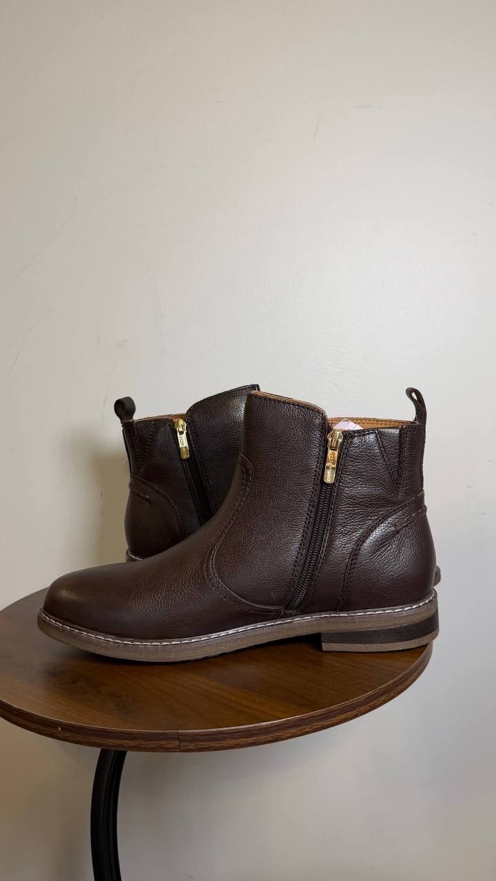 Easy Spirit Juna Leather Bootie Dark Brown Women’s 11M NWB $139
