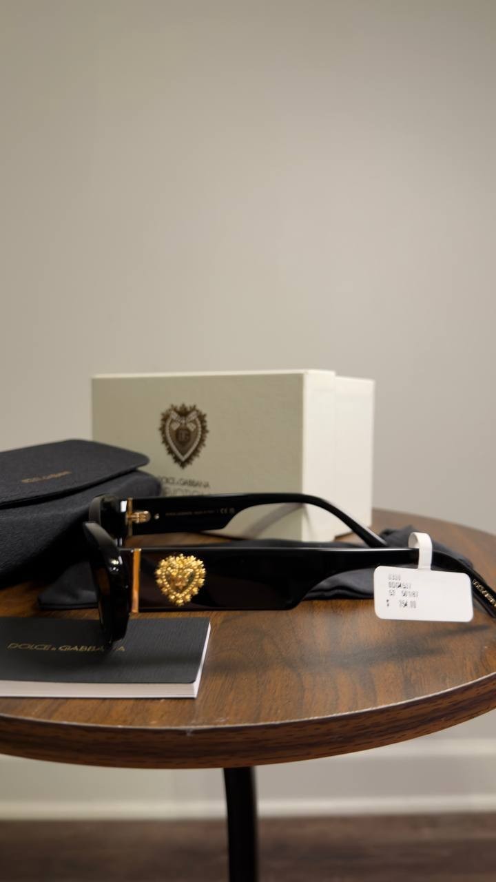 Dolce&Gabbana  Devotion  Sunglasses  Black  OS  NWT  $354
