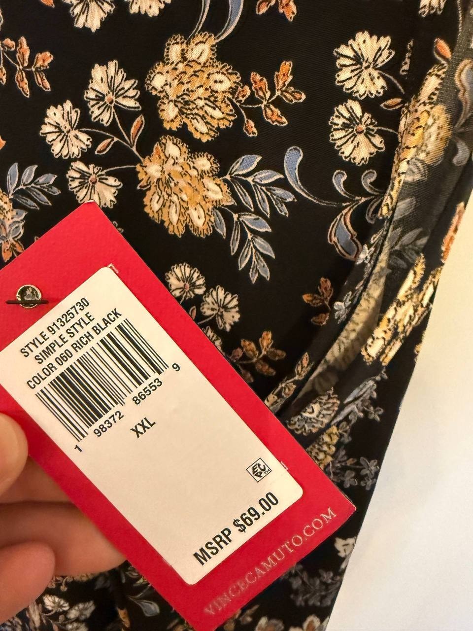 Vince Camuto Floral Print Sleeveless Maxi Dress – Size XXL – NWT – $69