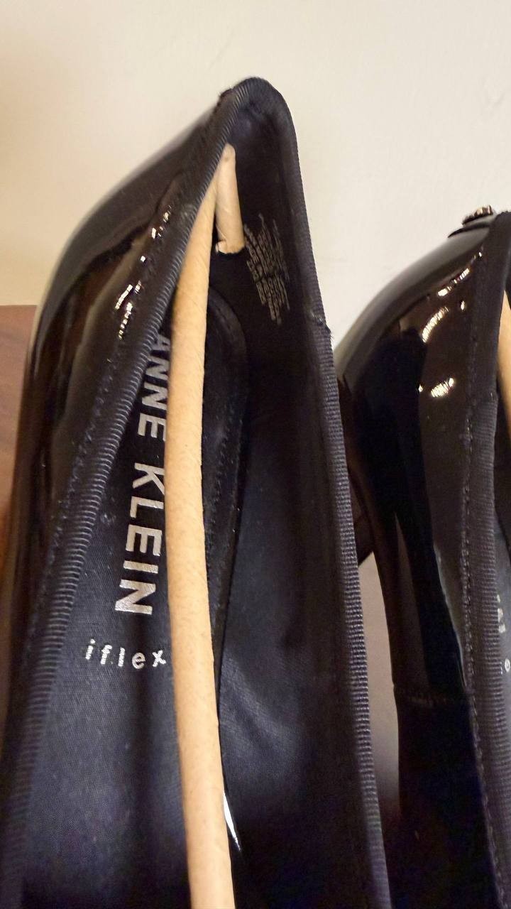Anne Klein Block Heel Pumps 7.5M Black Patent New in Box  MSRP 89$