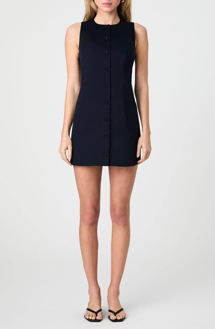 French Connection Sleeveless Cotton Sateen Minidress – Size 6 – NWT – $138