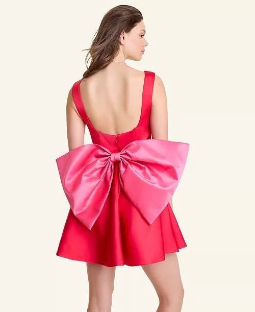 Disney Minnie Mouse Bow‑Back Fit & Flare Party Dress Red M NWT $129