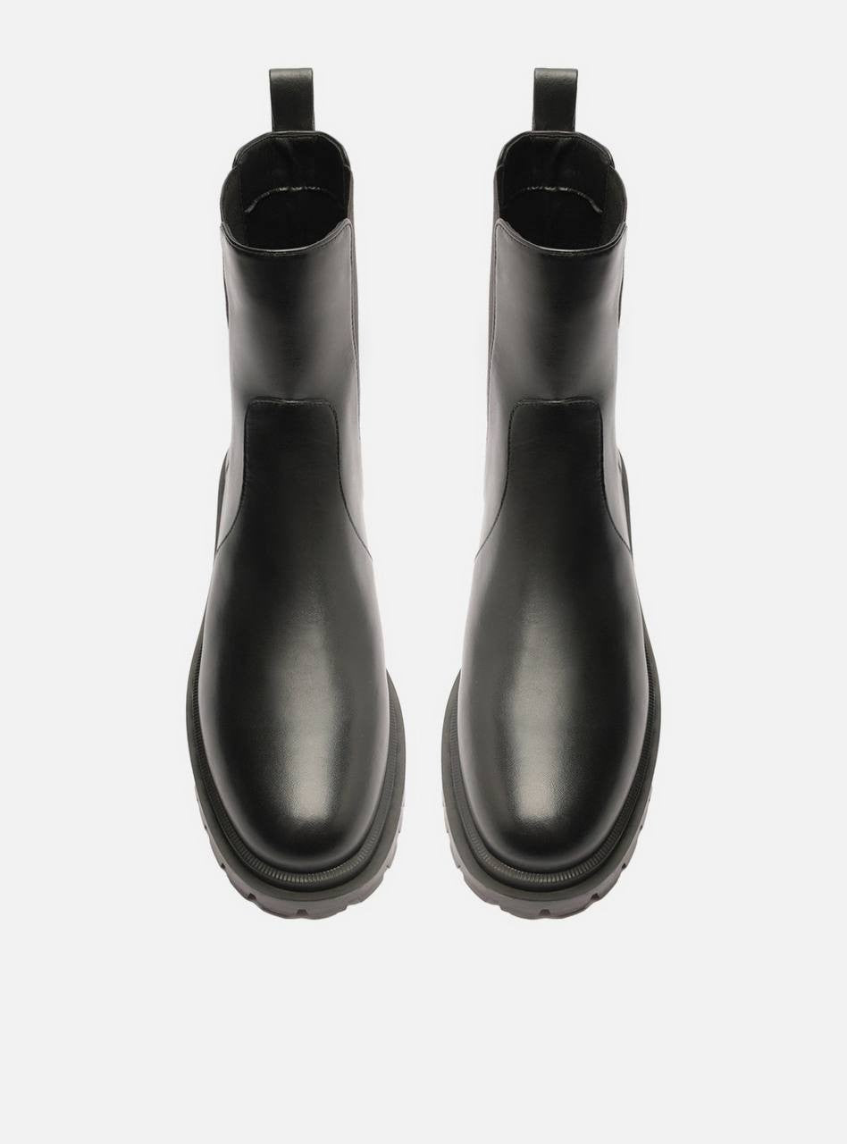 Arezzo Black Leather Boots 9B NIB MSRP $139