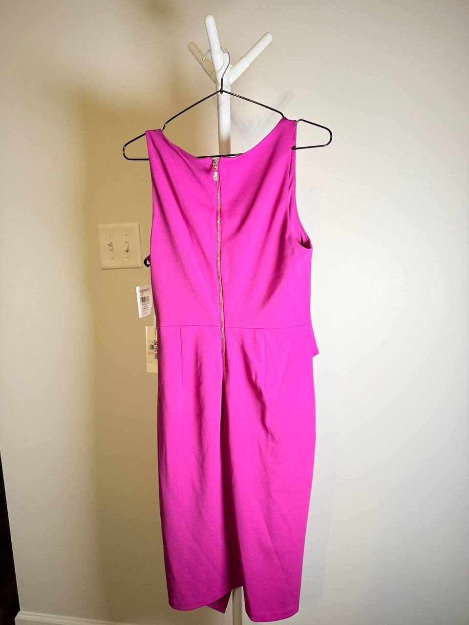 Sienna Origami Pleat Sleeveless Bodycon Dress – Pink– Size 10 – NWT – $108