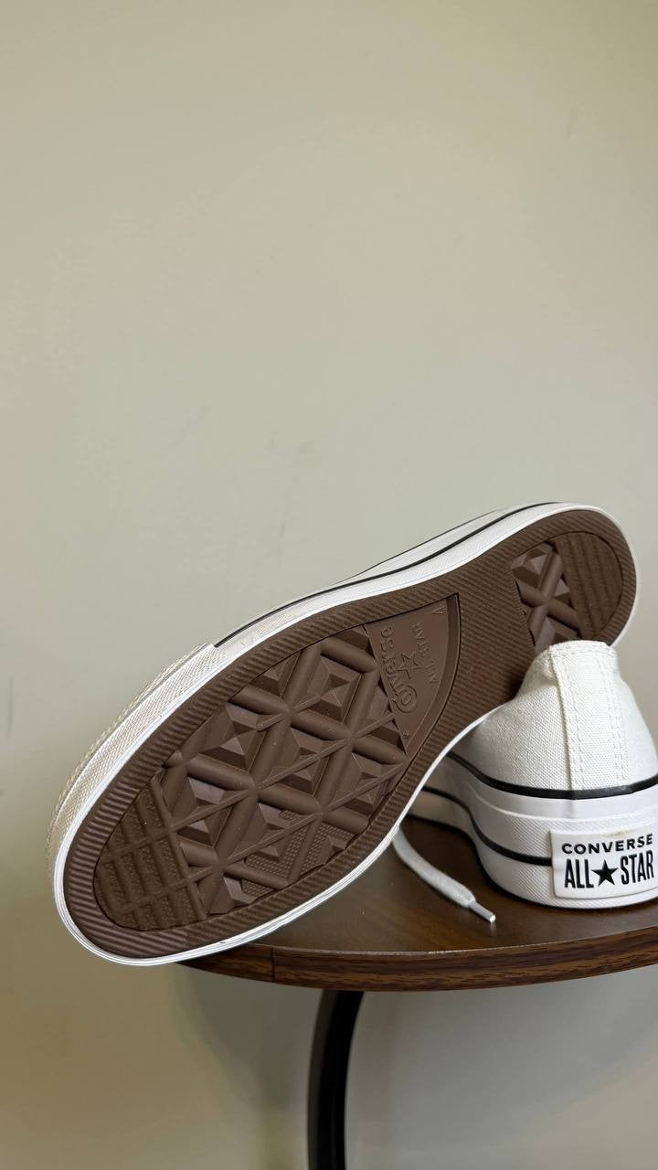 Converse Sneakers 4M White Textile New Without Box MSRP $69.95