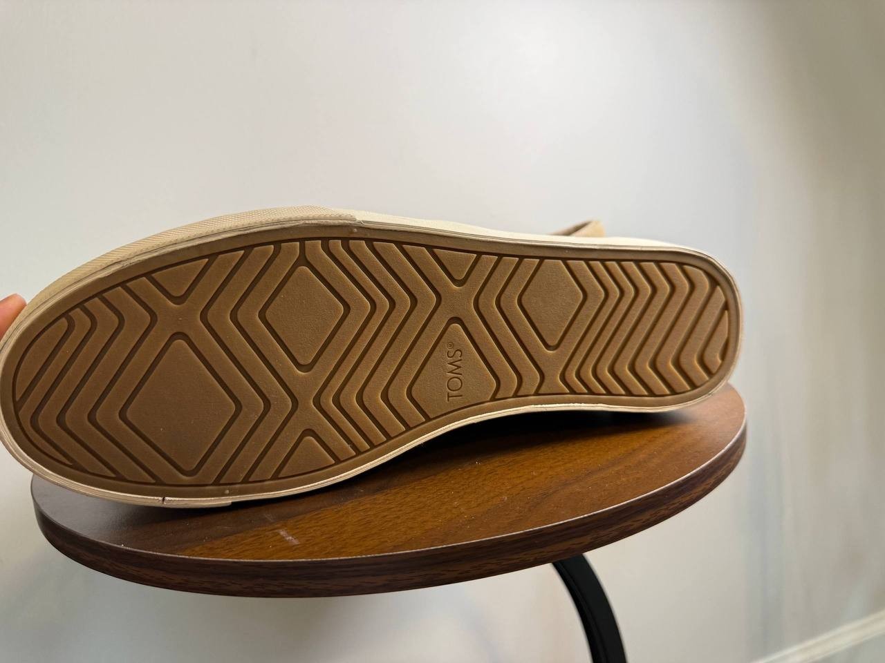 TOMS Alpargata Platform Flats – Size 11W –Oatmeal–New Without Box-Minor Dirt-$79
