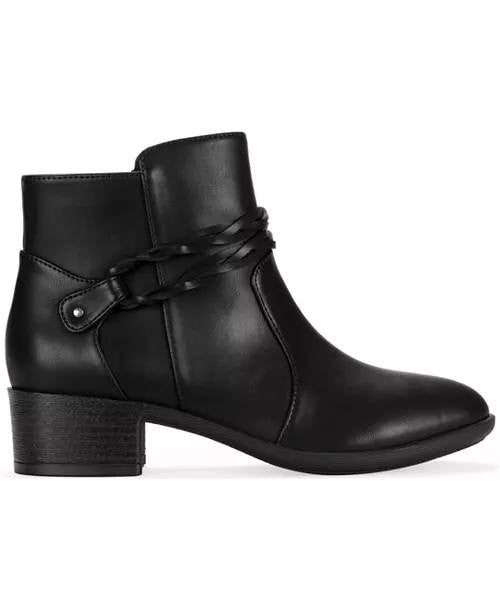 Style&Co Black Polyurethane Booties 8.5M New in Box MSRP $79.90