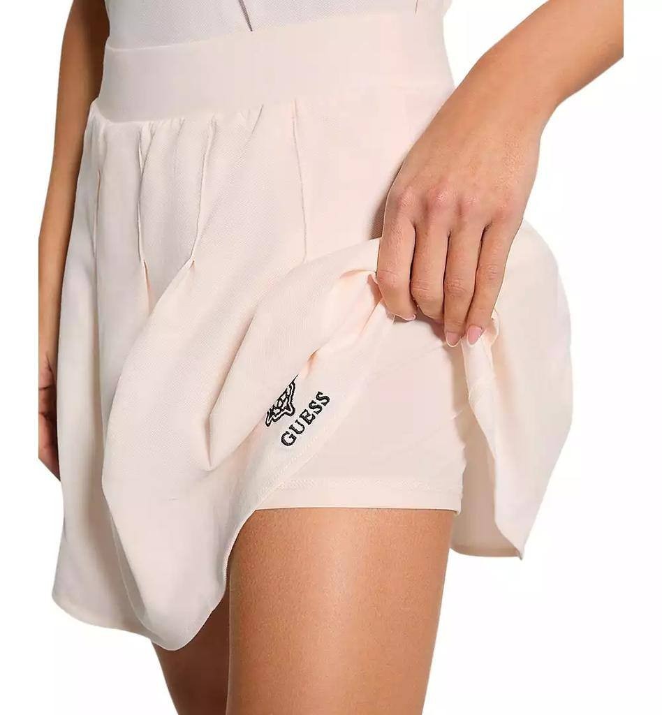 Guess Women’s Suzanne Pleated Pull‑On Tennis Skirt New Angel Wing XL NWT $59