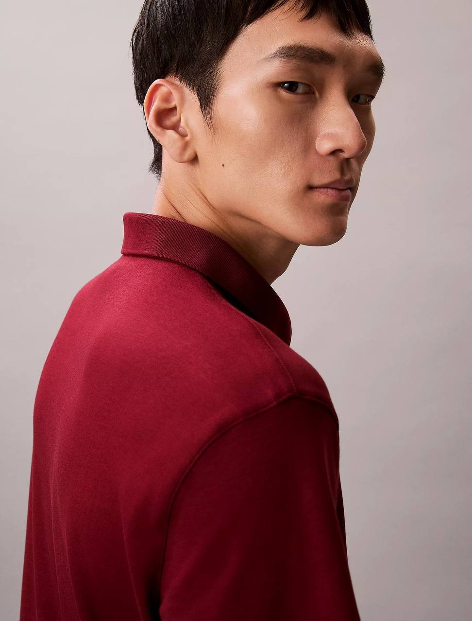 Calvin Klein Men’s Supima Cotton Classic Polo Shirt Renaissance Red L $89 NWT
