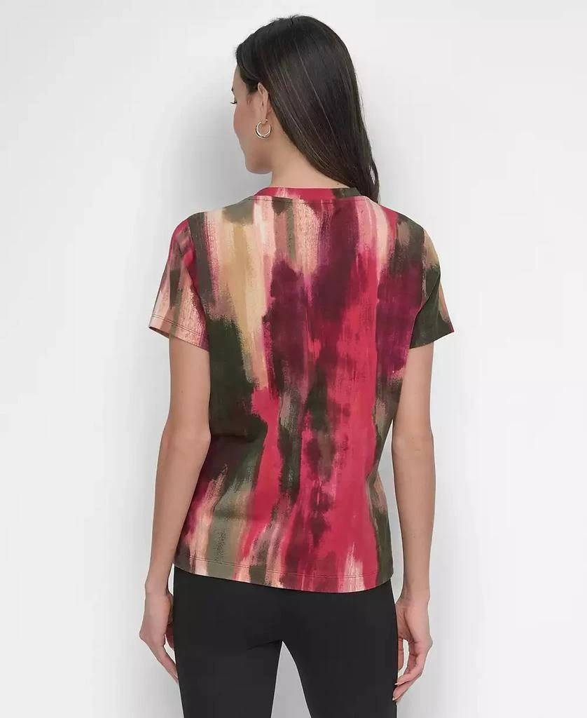 DKNY Women’s Abstract‑Print T‑Shirt – Size M – NWT – $89