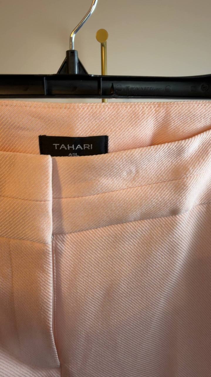 Tahari ASL Bell Bottom Pants Slipper Pink 18W NWT $109