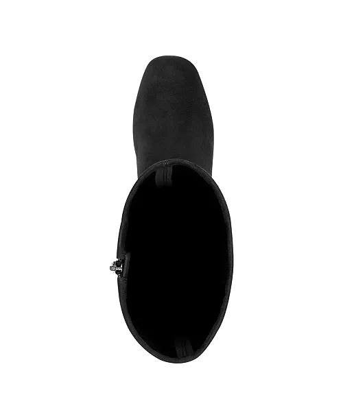 Easy Spirit Danilyn Women’s Tall Block Heel Boots Black 10M Textile $159 NWB