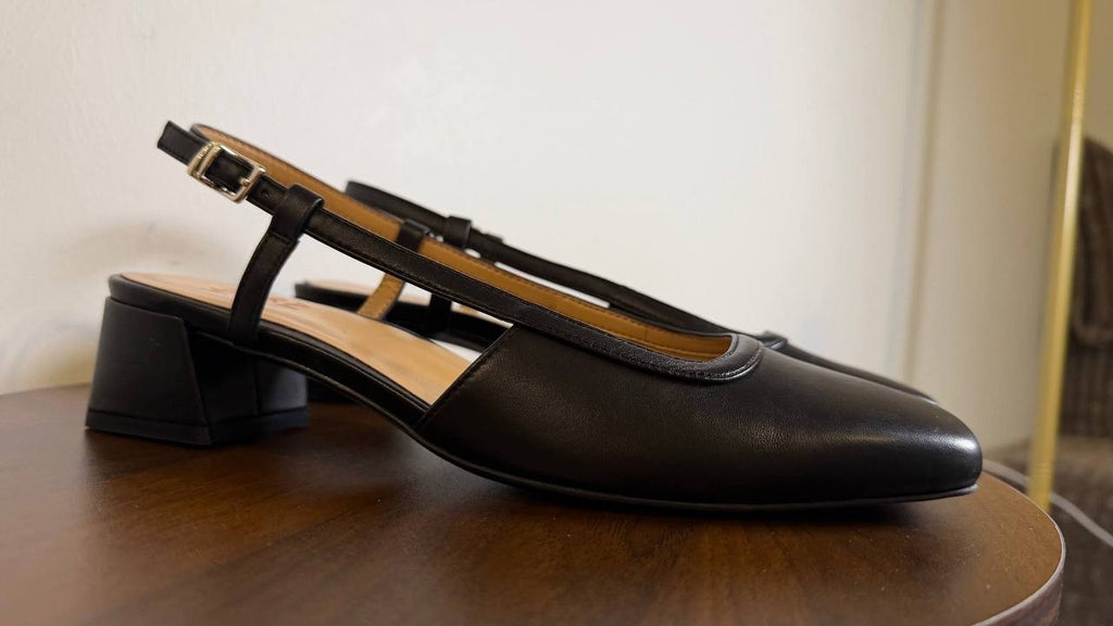 Naturalizer Helena Slingback Pumps 8W Black Heels New in Box