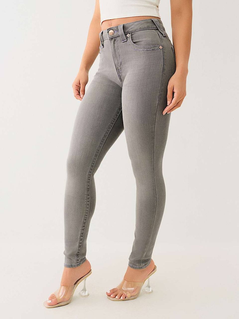 True Religion Jennie High Rise Curvy Skinny Jeans Kaia W27 NWT $159