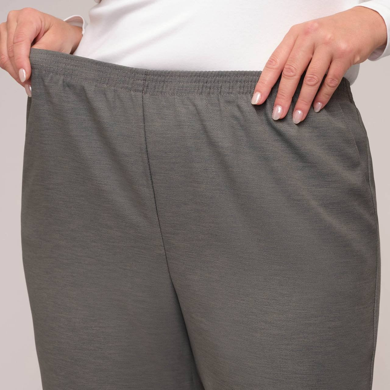 Alfred Dunner Women’s Plus Classics Average Length Pant Gray 20W $42.50 NWT