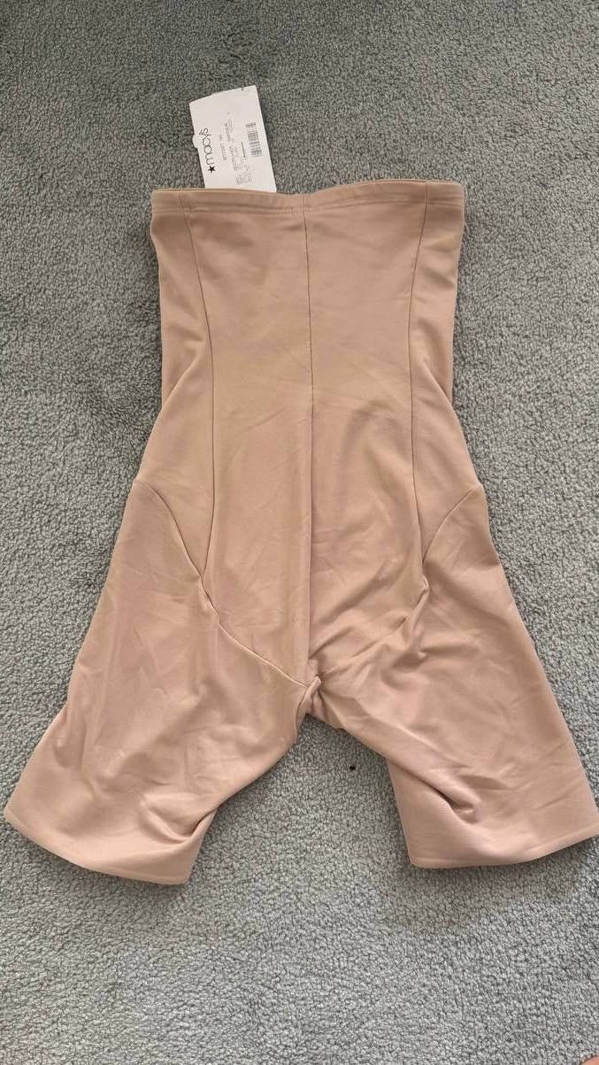 Miraclesuit High-Waist Thigh Slimmer Shapewear Nude Size S Firm Control
