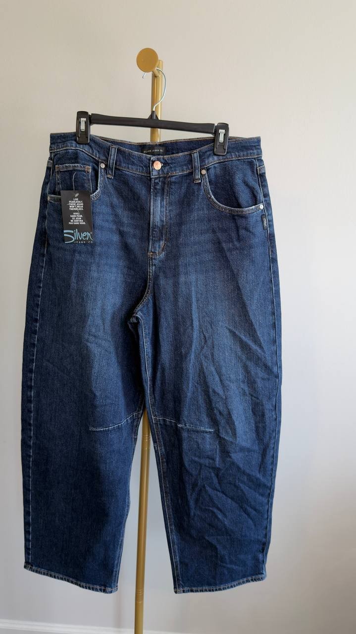 Silver Jeans Barrel Leg High Rise Jeans Islington 31 NWT $88