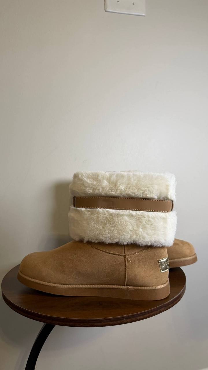 Juicy Couture Natural Man‑Made Cold Weather Boots 8 New in Box $85