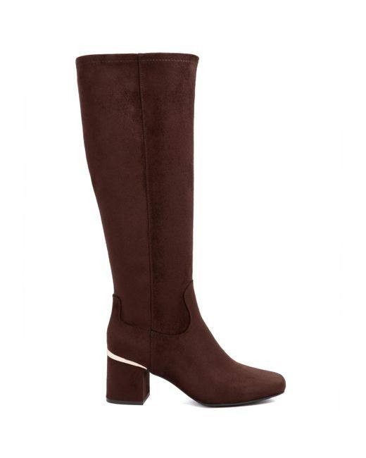 Jones New York Durana Knee High Boots Dark Brown 7M Man‑Made $109.50 NWB