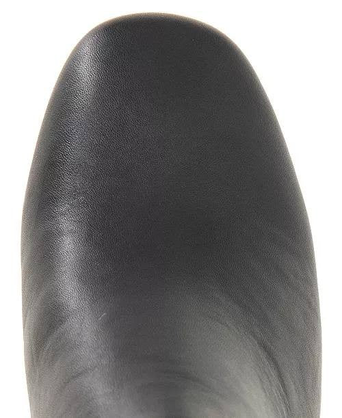 Gentle Souls Eileen Leather Block Heel Booties Black 9.5M NWB MSRP $199