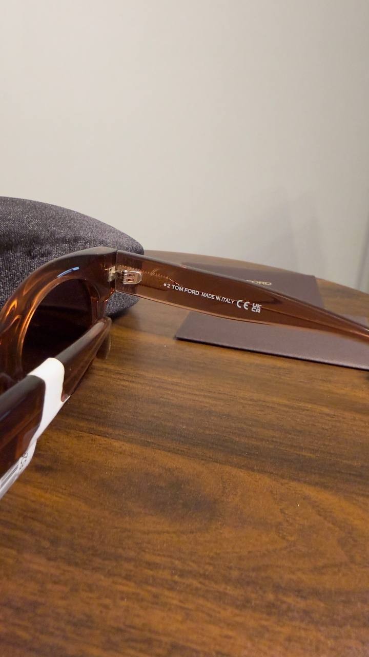 Tom  Ford  Round  Frame  Sunglasses  Light  Brown  OS  NWT  $490