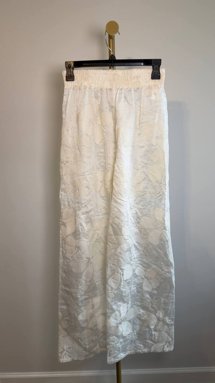 Waimari Jazmin Pants Cream Embroidered High Waist XS NWT $295