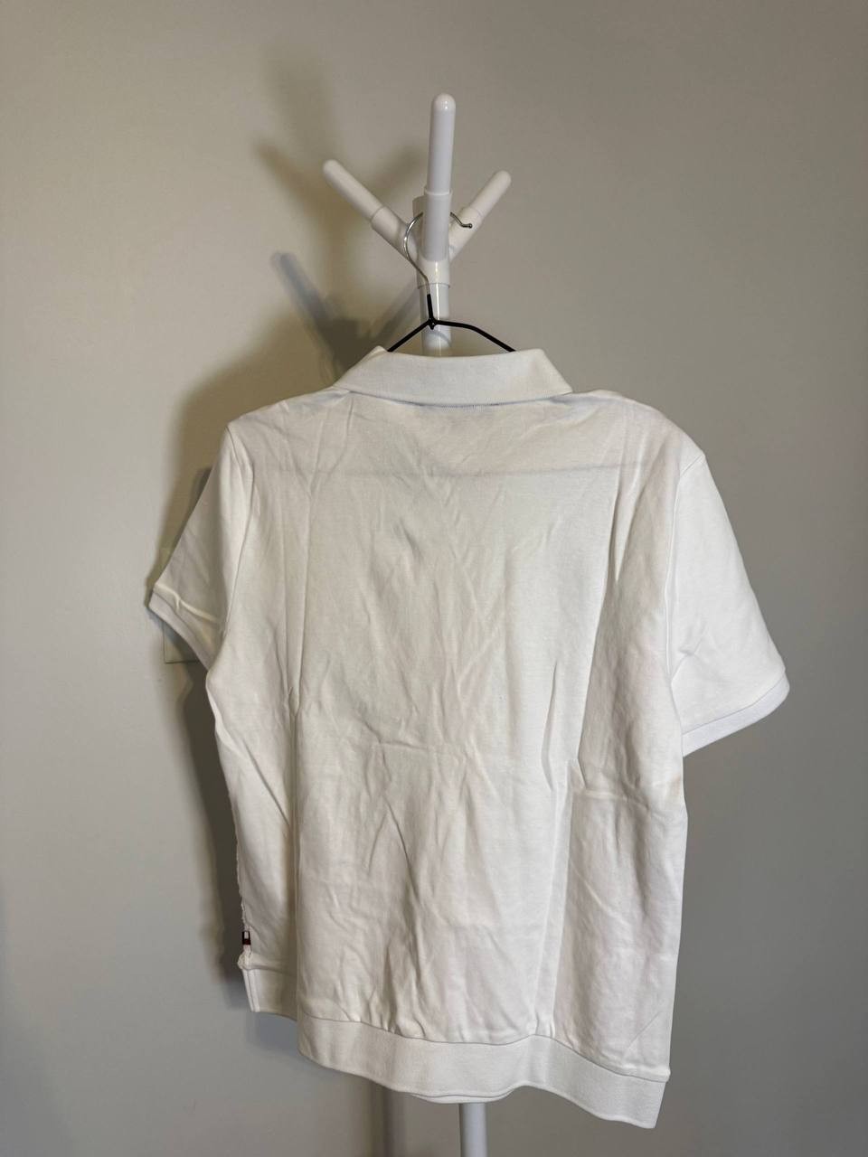 Tommy Hilfiger Women’s Lace Front Cotton Top-White-Size M-NWT-$79.50