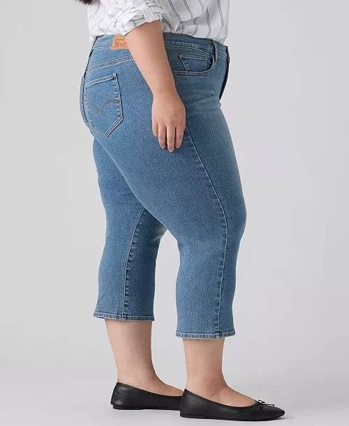 Levi’s Plus Size 311 Shaping Skinny Capri Jeans Blue 24W NWT $59.50