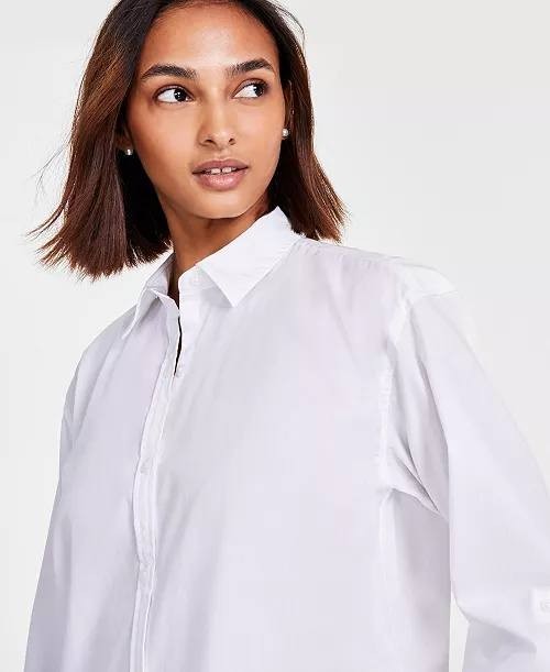 Gloria Vanderbilt Amanda Button-Front Shirt Vintage White XS NWOT $50