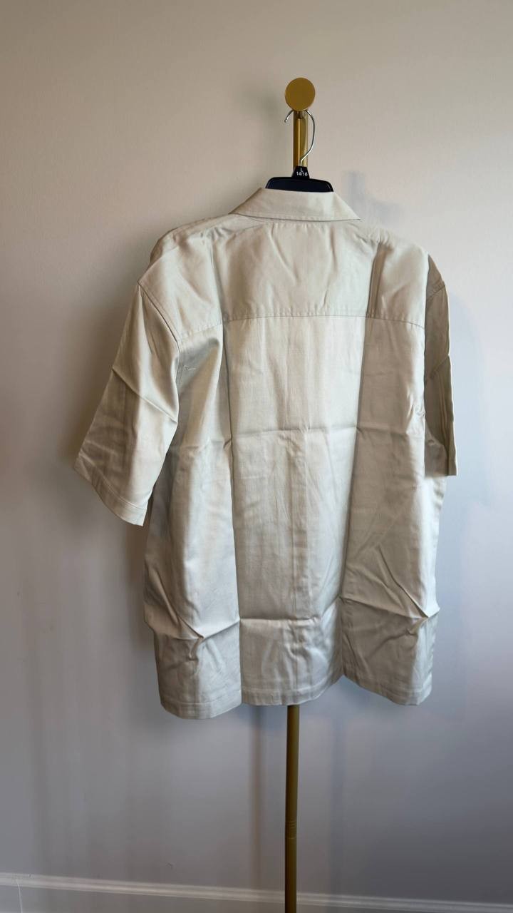 Mode of One Men’s Relaxed‑Fit Button‑Down Shirt Dark Ecru XL NWT $49.50