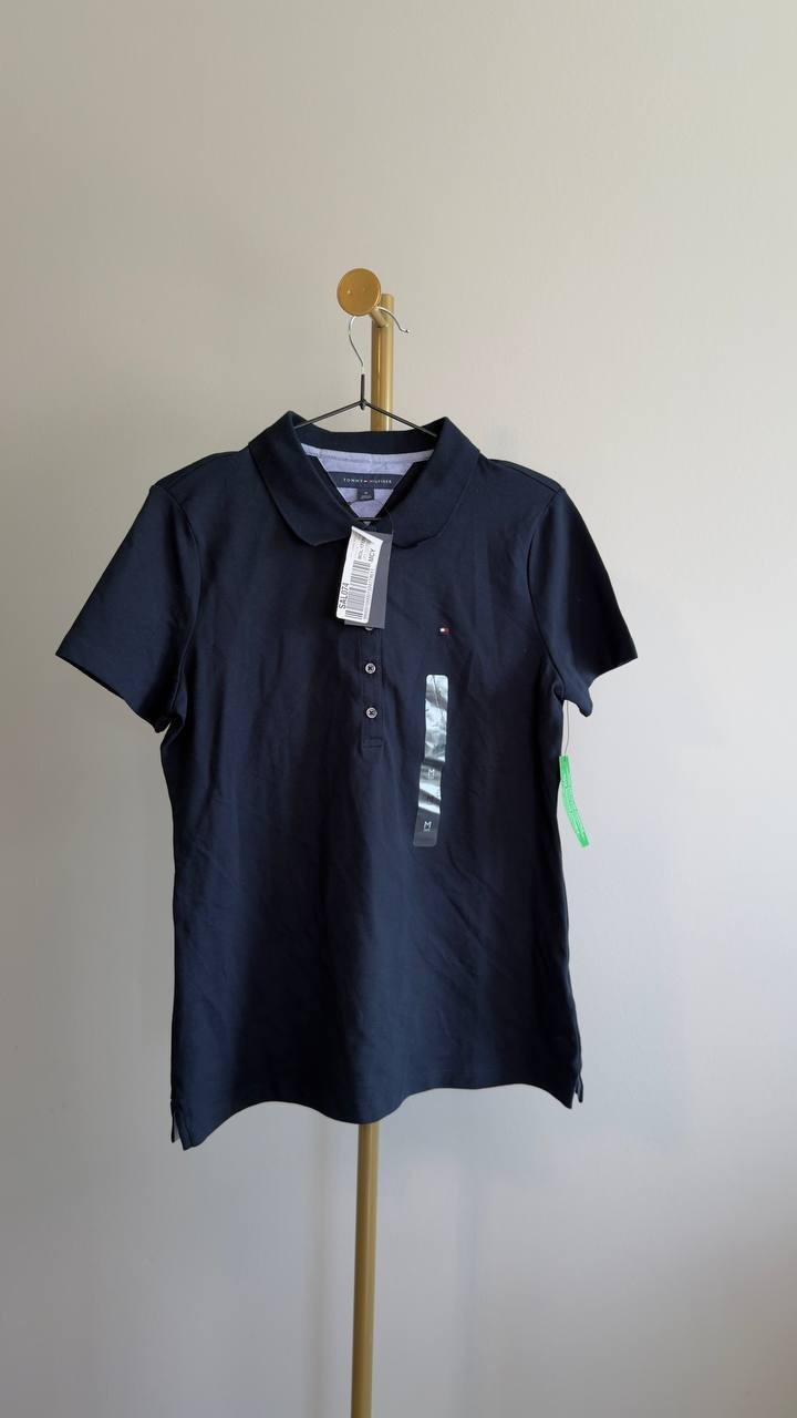 Tommy Hilfiger Heritage Slim Fit Women’s Polo Shirt Navy M NWT $79.50