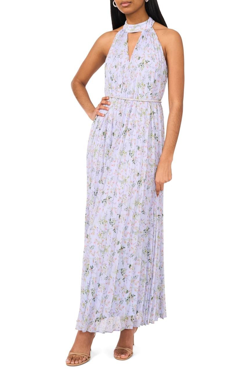 CeCe Maxi Dress Blue Floral S NWT $139.00