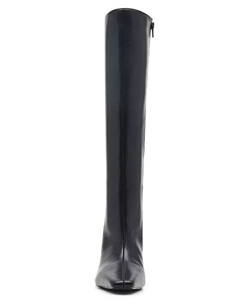 Madden Girl Voyage Knee High Square Toe Dress Boots Black 6M Polyurethane $99 NW
